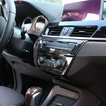 Auto Interior de un Coche del Centro de Panel de la Decoración del Marco de la Tapa de la Decoración de la Moldura de la etiqueta Engomada Para BMW X1 F48 20i 25i 25l X2 F39 2016-2019