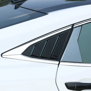 Auto Panel de Cuarto Trasero de Ventilación Lateral de la Ventana de la Persiana de Cubierta Para Honda Civic 10 de 2016 2017 2018 2019 2020 Accesorios