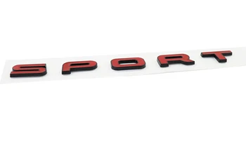 Auto rojo Negro DEPORTE para el Range Rover Trasera de Arranque del Portón trasero Insignia Emblema etiqueta Engomada