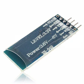 Azul 4 Pin HC-06 RS232 Bluetooth Inalámbrico RF 5V Módulo de Transceptor +Cable para Arduino
