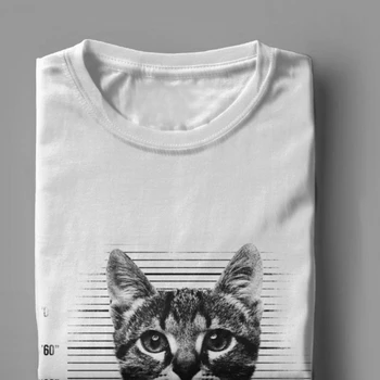 Bad Kitty Cat Línea Hombres de la Camiseta Amante Gatito Amor Maullido de Animales Divertidos de Mascotas Camisetas Camisas Tops Camiseta de Regalo