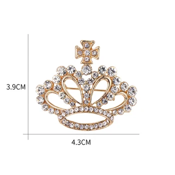 Baiduqiandu 10 PCS Mayorista de diamantes de Imitación de Cristal de la Libélula / Corona / pavo real / Gato de una variedad de Estilos Broche de Colecciones de Pins