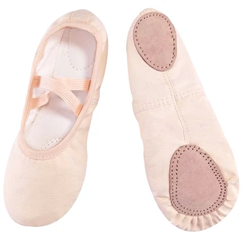 Ballet de niños Zapatos de lona de la Danza Ballet Zapatillas de Suela partida Niñas Infantiles Bailarina de la Práctica Zapatos Para Bailar 13369
