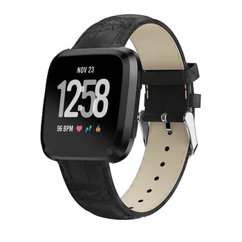 Banda de Reloj de cuero Correa para Fitbit Versa Reloj Inteligente de Reemplazo de Pulsera de Deporte de la Pulsera de la Correa de reloj pulsera Fitbit Versa 2926