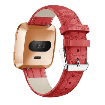 Banda de Reloj de cuero Correa para Fitbit Versa Reloj Inteligente de Reemplazo de Pulsera de Deporte de la Pulsera de la Correa de reloj pulsera Fitbit Versa