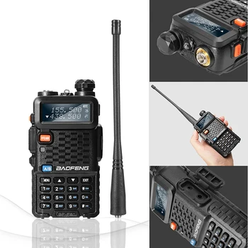 Baofeng BF-F8+ Walkie Talkie 5W de VHF y UHF Profesional de Banda Dual de Dos vías de la Estación de Radio Transceptor BFF8+ F8 Ham Radio Comunicador