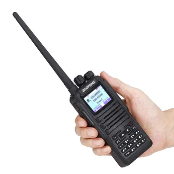 BAOFENG DM-1701 Walkie Talkie de Doble Ranura de Tiempo DMR Digital Tier1 Y 2 3000 Canales con la Función SMS de Dos vías de Jamón CB Radio Amateur