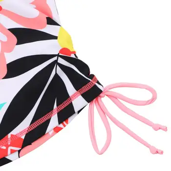 BAOHULU Color Brillante Traje de baño de Niños de las Niñas de Manga Larga traje de baño con Falda de Dos Piezas UPF 50+ de Protección solar de Baño Bikini Trajes de