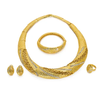 BAUS Exquisita Dubai conjuntos de joyas de lujo de color de Oro de la india joyería grande de Nigeria Africana de la joyería al por mayor Accesorios de la joyería