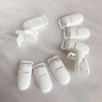 Bebé de Plástico de 15 mm Chupete Clips de la Fabricación de Joyas Pacificar Chupete Titular Para el Bebé Accesorios de Alimentación de las Herramientas de 20Pcs