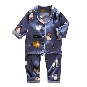 Bebé Pijamas Conjunto de Niño Ropa de Niños del Bebé de Manga Larga Sólido Tops+Pantalones Pijamas ropa de dormir Trajes vetements pour enfants
