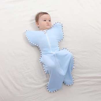 Bebé recién nacido Niña saco de dormir de Bebé de Algodón con Cremallera caliente envuelto Envolver Manta Envoltura Sleepsack de Sueño Infantil de la Bolsa de 0-3 Meses