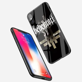 Behemoth Banda de Rock de Vidrio Templado de TPU estuche Negro para iPhone SE 2020 11 Pro X o 10 8 7 6 6 Plus 5 5S SE Xr Xs Max