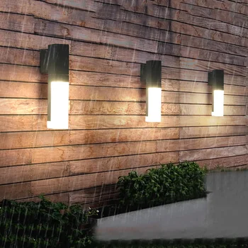 BEIAIDI de montaje en Superficie de Acrílico Lámpara de Pared al aire libre de la Villa Patio Balcón de Luz de Pared Impermeable Jardín Pasillo Porche Apliques de Pared