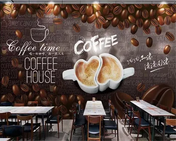 Beibehang Personalizados, pintados a mano, café pared de fondo salón de TV de fondo de pintura de fotos fondo de pantalla de inicio de decoración mural en 3d