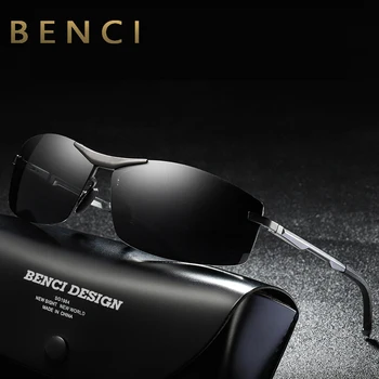 BENCI 2020new luz polarizada decoloración de la uv protección gafas de sol de los hombres de la moda de las gafas de sol, sombrillas de la unidad del controlador 71318