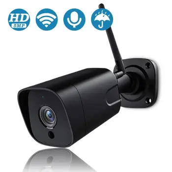 BESDER de 5MP 2MP 2-wayAudio IP de la Bala de la Cámara SONY Sensor Impermeable de la Seguridad de WiFi de la Cámara de Detección de Movimiento de Onvif de la Vigilancia del CCTV