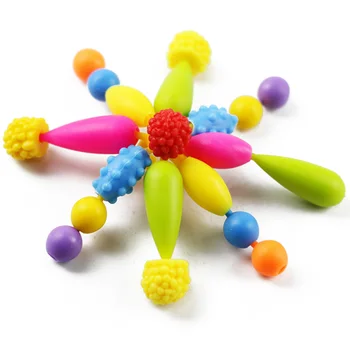 Besegad 485Pcs Colorido Surtido de Figuras de Plástico Pop de los Granos DIY de la joyería para Niños Niñas Juguetes Regalos DIY Manual de Collares de Decisiones