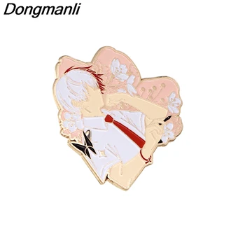 BG338 Dongmanli Anime Metal Esmalte Alfileres y Broches para el Pin de la Solapa de la Mochila Bolsas Insignia de la Colección de Regalos 5120