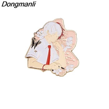 BG338 Dongmanli Anime Metal Esmalte Alfileres y Broches para el Pin de la Solapa de la Mochila Bolsas Insignia de la Colección de Regalos