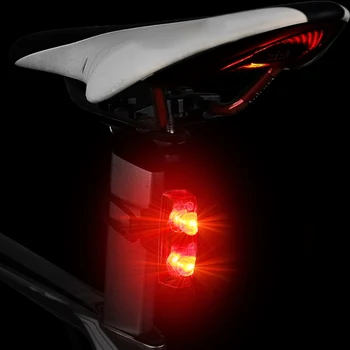 Bicicleta De Inducción De La Luz Trasera De Bicicleta De Advertencia De La Lámpara Impermeable De La Fuerza Magnética Generar Auto-Alimentado De La Luz Trasera De Bicicleta Accesorios