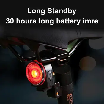 Bicicleta luces Traseras de la Bicicleta antirrobo de Bloqueo de la Alarma se puede cargar mediante USB LED de Luz de la Bicicleta Para Safete de Conducción de Luz Accesorios para Bicicletas