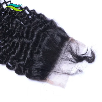 Birmano de cabello humano con cierre frontal o rizado el pelo rizado paquetes de opción Múltiple neobeauty cabello humano para la extensión del pelo
