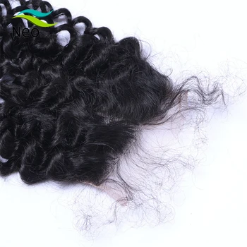 Birmano de cabello humano con cierre frontal o rizado el pelo rizado paquetes de opción Múltiple neobeauty cabello humano para la extensión del pelo