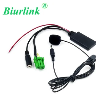 Biurlink 6Pin Estéreo del Coche 6Pin AUX IN Adaptador de Arnés + 150 CM Bluetooth 5.0 de Manos Libres con Micrófono para Honda Acura RDX TSX MDX CSX