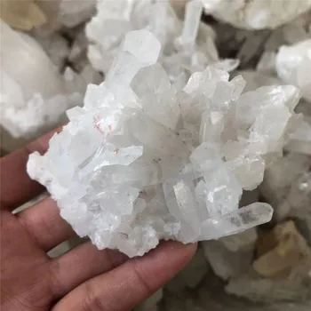 Blanco Natural De Cristal De Cuarzo De Clúster De Nunatak Decoración De Chakra De Sanación Reiki Columna De Piedra Del Punto De La Radiación