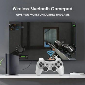 Bluetooth Gamepad Inalámbrico Para PS3 Joystick de la Consola de Controle de Doble Vibración Juego de Controlador Para SONY Playstation 3 Mandos 45563