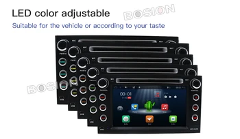 Bosion 2 din android 1024*600 de dvd del coche para suzuki grand vitara multimedia de la radio del coche estéreo gps con volante de control de WIFI