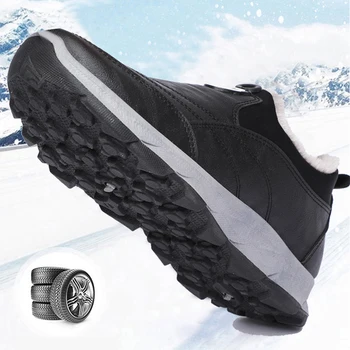 Botas de invierno Cálido Zapatos Zapatillas de deporte de los Hombres Casual Zapatos de los Hombres de Caminar al aire libre Mans Calzado Cómodo Zapatos de Invierno de los hombres 39 s zapatillas de deporte