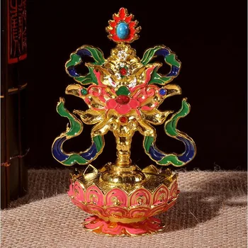 Budismo esotérico Herramientas Especiales Talismán Ocho Auspicioso Decoraciones 8pieces Un Conjunto Pintado Budista de la Sala de Decoraciones para el Hogar