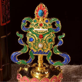 Budismo esotérico Herramientas Especiales Talismán Ocho Auspicioso Decoraciones 8pieces Un Conjunto Pintado Budista de la Sala de Decoraciones para el Hogar