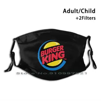 Burger King Reutilizables Boca Mascarilla Con Filtros Para Niño Adulto Burger King Burger King Logotipo De Rey Y Reina Macdo Macdonald