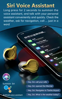 C10 TWS Toque Bluetooth para Auriculares 9D de sonido Envolvente Estéreo de Auriculares Inalámbricos sin pérdida de Reducción de Ruido de Juego de Auriculares Auriculares
