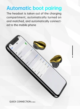C10 TWS Toque Bluetooth para Auriculares 9D de sonido Envolvente Estéreo de Auriculares Inalámbricos sin pérdida de Reducción de Ruido de Juego de Auriculares Auriculares