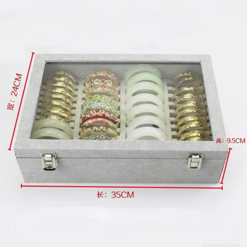 Caja de almacenamiento de la Mano de Jade Pulsera de Recibir Mostrar el Oro y la Plata de la Caja de Joyería, Caja de Joyería