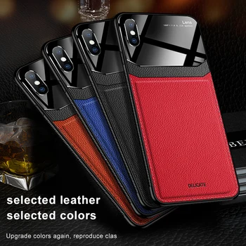 Caja del teléfono Para el IPhone 12 de Negocios Sólido de color de la Piel patrón de Cuero de Lujo del IPhone 11 Pro Max X XS XR 8 7 6 Plus Cubierta de los Casos