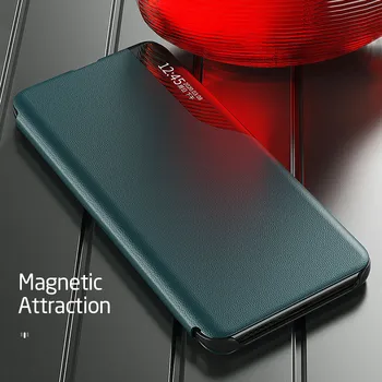 Caja del teléfono Para Samsung M51 Caso de Cuero Inteligente de la Ventana de Vista Flip Cover para Galaxy M51 M31 S M 31 31 Imán Libro Coque