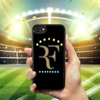 Cajas del Teléfono celular Cubierta de Plástico Duro para el iphone 8 7 6 6S Plus X XR XS 11 Pro Max 5S 4 4S 5 SE Caso el tenista Roger Federer