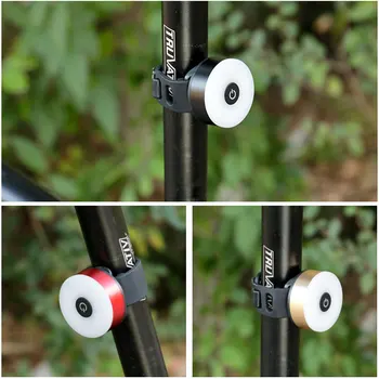 Caliente Bicicleta Luz Trasera Ronda Persiguiendo a los 5 Modos de Excelente Ciclismo Visual de Advertencia de la Lámpara USB LED de la MAZORCA de la Linterna de la Ronda de la Tija de la Correa de Montaje