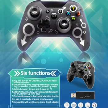 Caliente Para Xbox Un Controlador de 2.4 GHZ Wireless Gamepad Bluetooth Remoto Joystick de PC Para Xbox One/One S/One X/P3 Game Pad