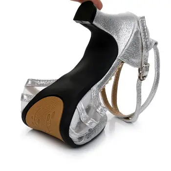 Caliente-venta del latín Moderno Zapatos de Baile para las Mujeres Suela de Goma Señoras Niñas de américa Tango Niños Salón de baile Zapatos de Baile de 3,5 cm/5.5 cm de Tacones