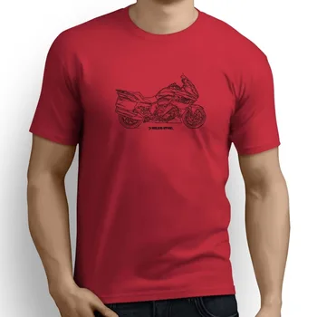 Camisetas de Moda 2019 de Cuello redondo de los Hombres de Manga Corta de la Motocicleta alemán Fans K1600Gt 2017 Inspirado Motocicleta impresión Casual Tops