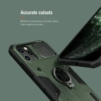Camshield Armadura de Caso Para el iPhone 11 Pro Max Anillo Titular de la Cámara de Diapositivas de la Cubierta