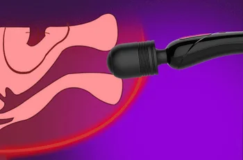 Candiway 10 Modo de Poderosa Magia de la Doble-Cabeza AV Varita Impermeable Estimulador de Clítoris Vibrador Juguetes Sexuales Para la Mujer