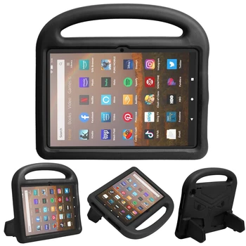 Caso para Amazon Fire HD 8 8 Plus 2020 de la Espuma de EVA de la Tableta niños los Niños a prueba de Choques de Protección Portátil de la Manija de Soporte de la Smart Cover 30302