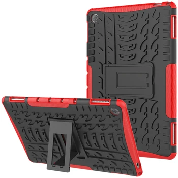Caso para Huawei MediaPad M5 Lite 10 10.1 BAH2-W19/L09/W09 Niños Caso de servicio Pesado Híbrido resistente a los Golpes Soporte TPU Cubierta de la caja de la Tableta